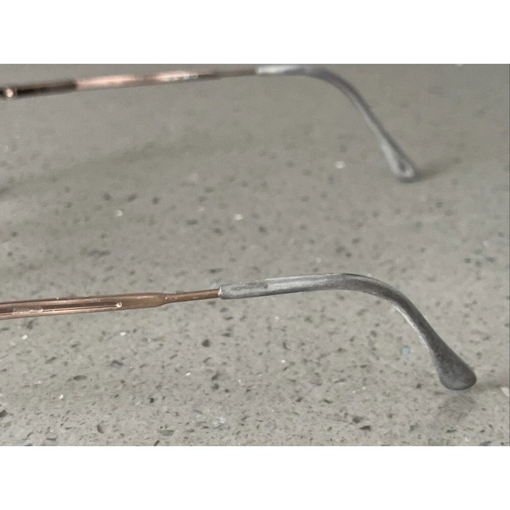 Vintage On Guard Aviator Eyeglasses Frame ONLY OG Z87 2 54-17-140 W GUARD Bronze